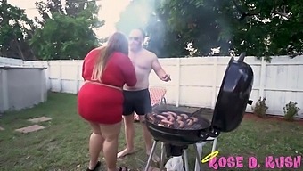 Rose Kush, A Voluptuous Pornstar, Indulges In Nipple Play With A Stud In Public