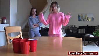 Loser'S Oral Pleasure In Strip Pong Game
