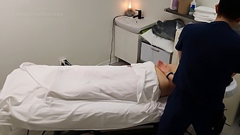 Emma, A Seductive Mature Woman With Large Breasts, Initiates Sexual Contact During A Massage Session