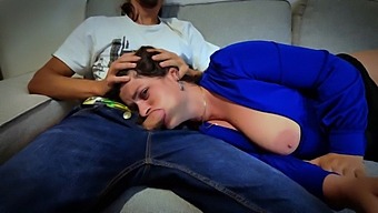 Stepson Gives Big Natural Tits Stepmom A Facial In Hd Video